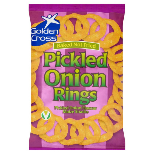 Golden Cross Pickled Onion Rings Bag 150g (Case of 12)