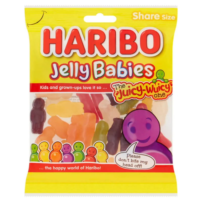 Haribo Jelly Babies Bag 160g (Case of 12)