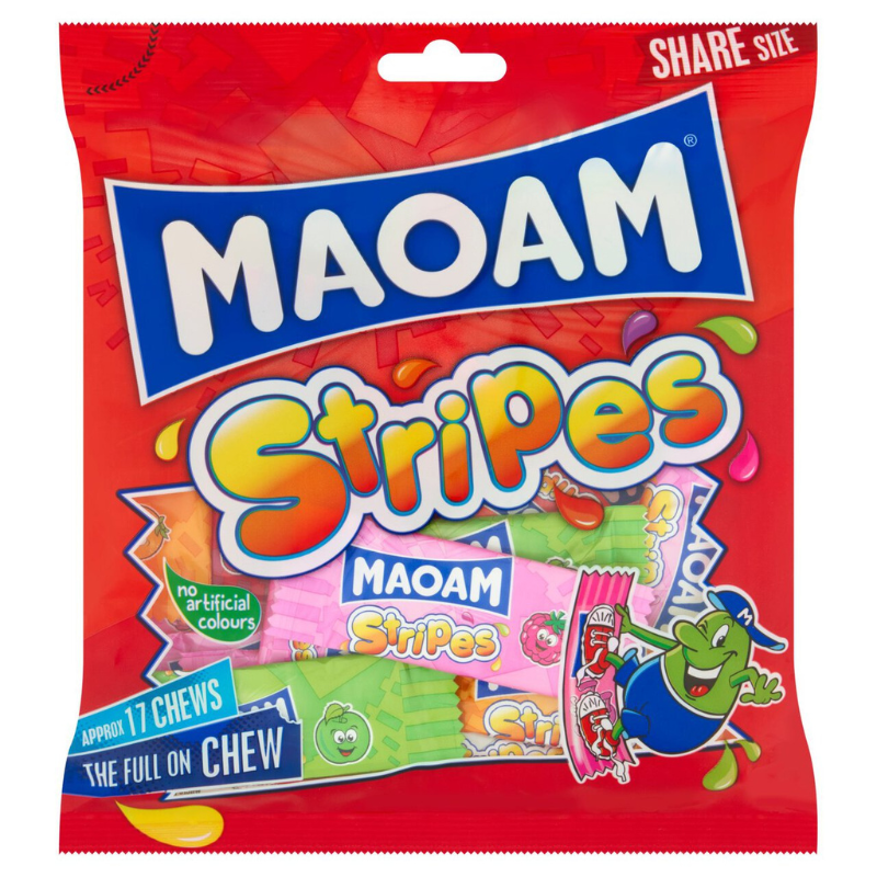 Haribo Maoam Stripes Bag 140g (Case of 14)