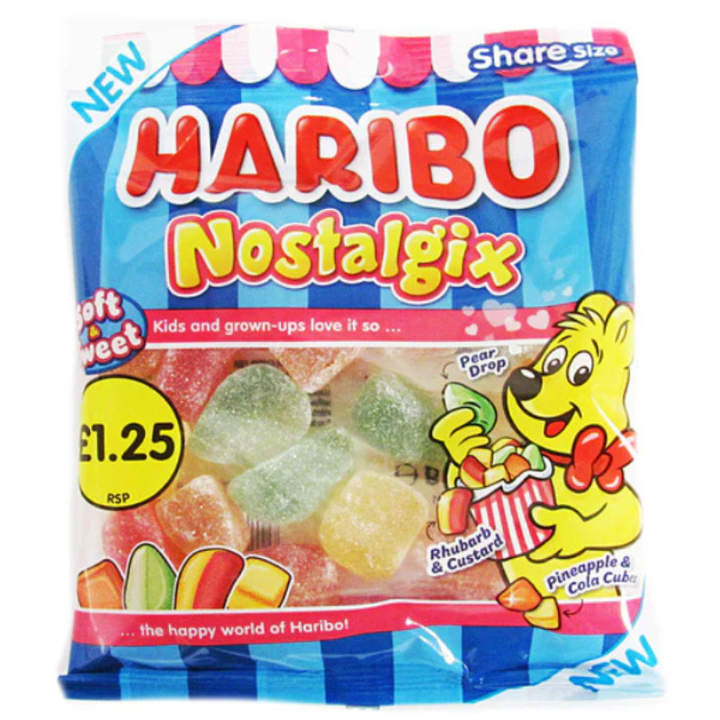 Haribo Nostalgix 140g PMP £1.25 (Case of 12)