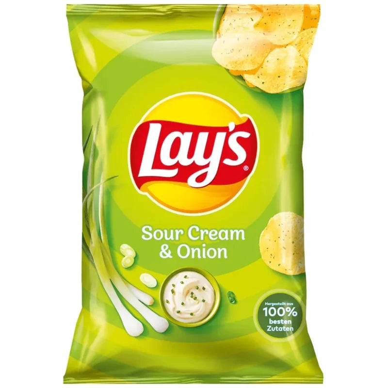 Lay's Sour Cream & Onion Bag 150g (Case of 9)