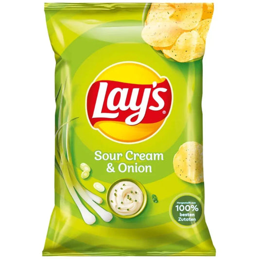 Lay's Sour Cream & Onion Bag 150g (Case of 9)