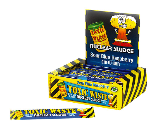 Toxic Waste Blue Raspberry Chew Bars 20g (Case of 50)