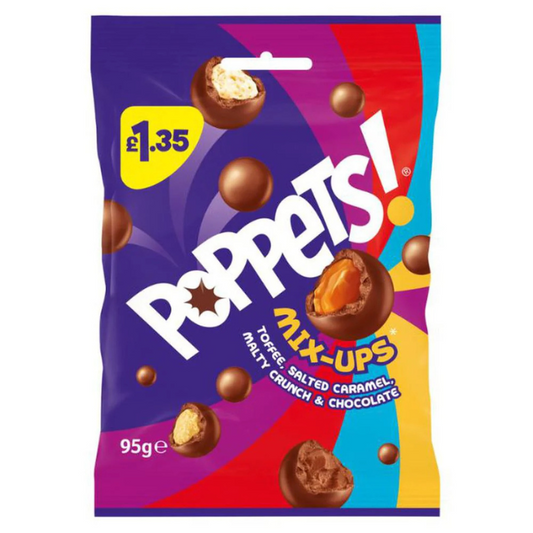 Poppets Milk Mix Up Bag 95g PMP £1.35 (Case of 10)