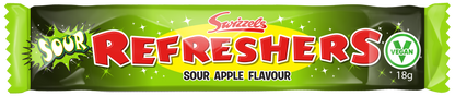 Swizzels Refreshers Sour Apple Chew Bar 18g PMP 20p (Case of 60)