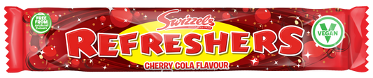 Swizzels Refreshers Cherry Cola Chew Bar 18g PMP 20p (Case of 60)