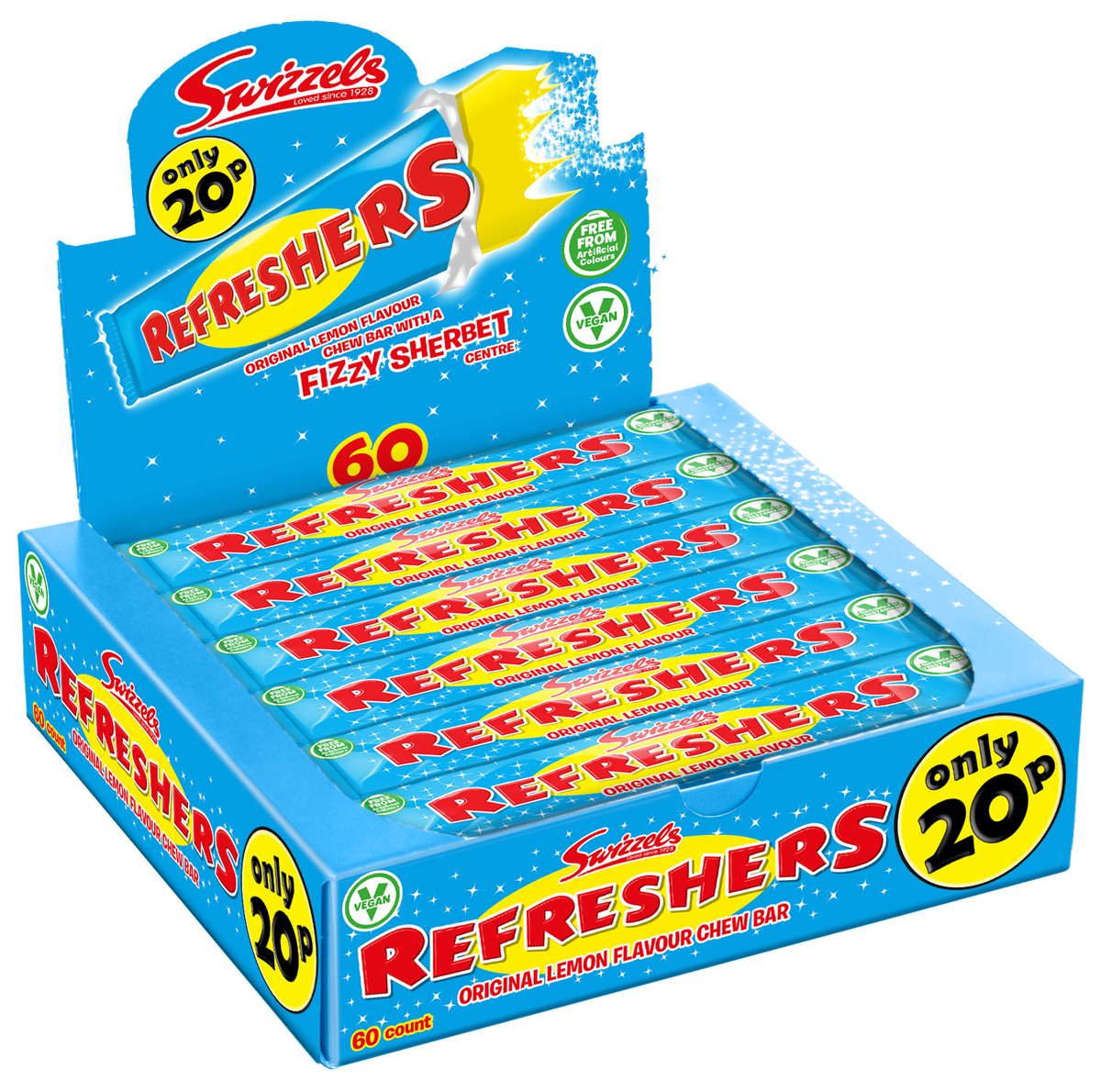 Swizzels Refresher Original Chew Bar 18g PMP 20p (Case of 60)