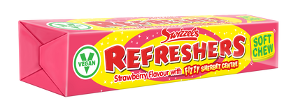Swizzels Refresher Strawberry Stick Pack 43g (Case of 36)