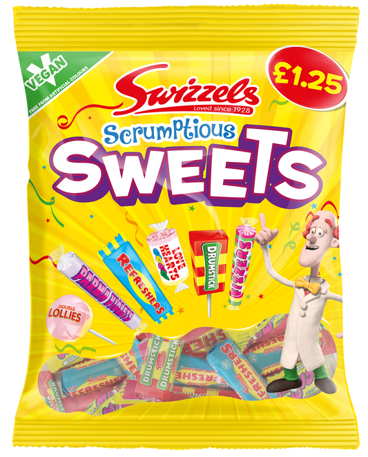 Swizzels Scrumptious Sweets 134g PMP £1.25 (Case of 12)