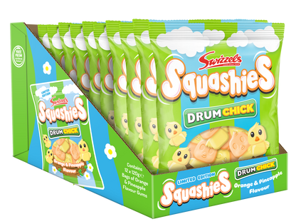 Swizzels Squashies DrumChick Bag 120g (Case of 12)