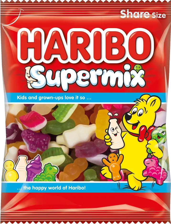 Haribo Supermix Bag 140g PMP £1.25 (Case of 12)