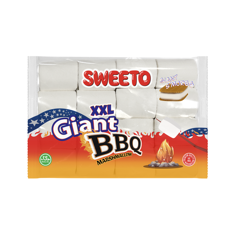 Sweeto XXL Giant BBQ Mallows (360g) case of 6