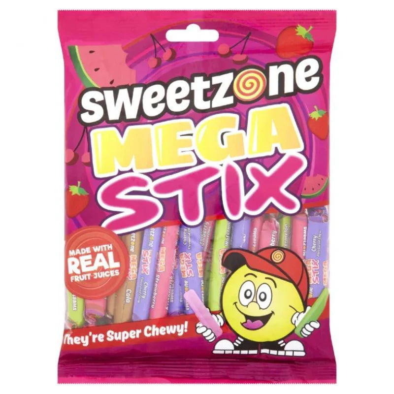 Sweetzone Mega Stix Bag 200g (Case of 12)