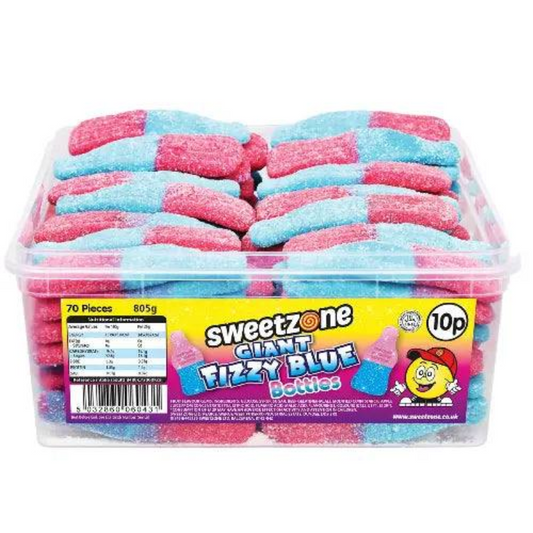 Sweetzone Giant Fizzy Bubblegum Bottles Tub 805g