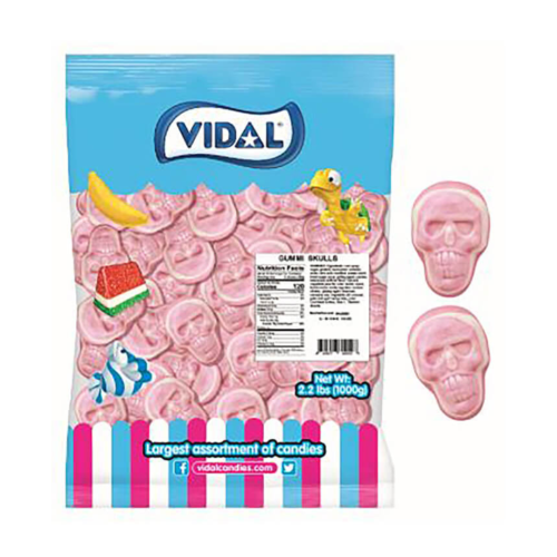 Vidal Jelly Filled Skulls Bag 1kg