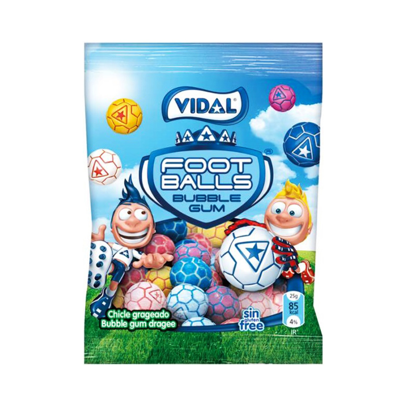 Vidal Mini Bag Football Bubblegums (90g) Case of 14
