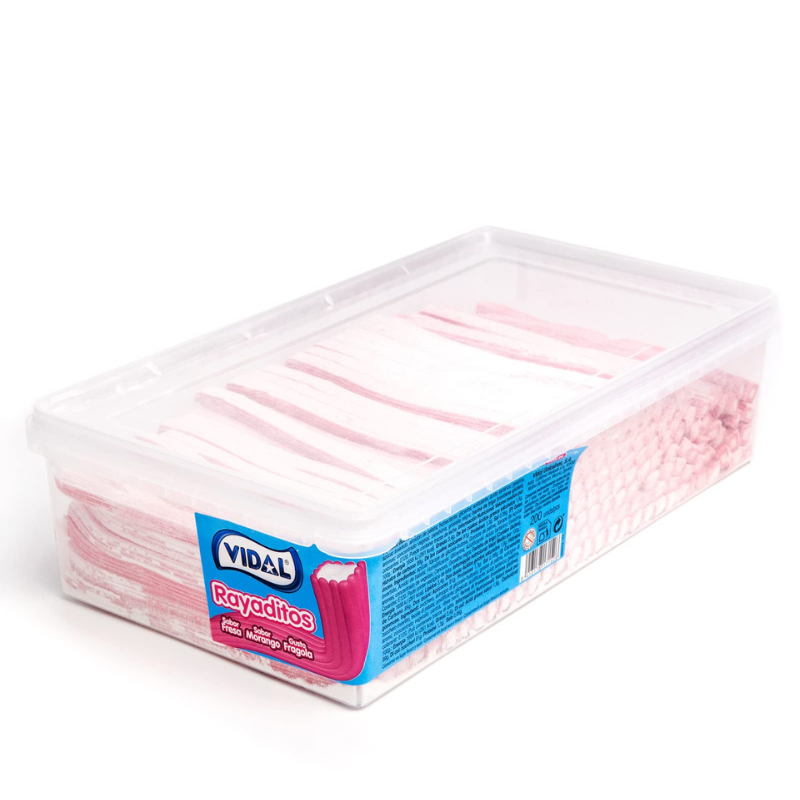 Vidal Strawberry and Cream Rayaditos Tub (200pcs)