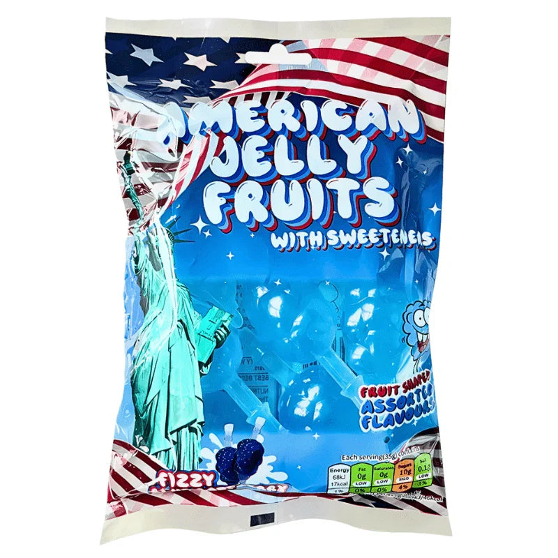 American Jelly Fruits Blue Raspberry (280g) case of 24