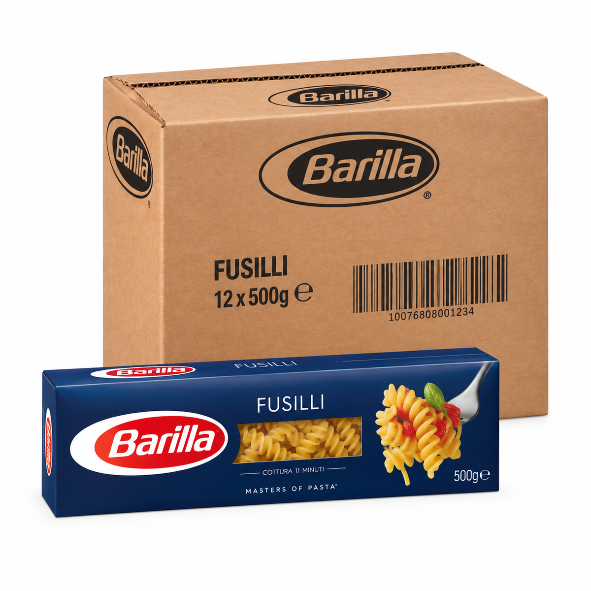 Barilla Fusilli — Case of 12 × 500g
