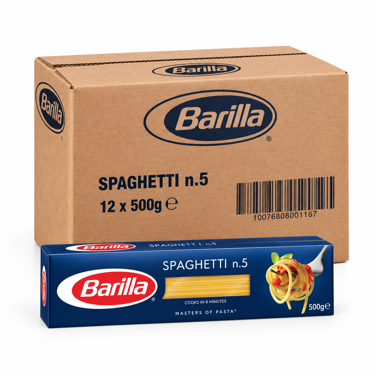 Barilla Spaghetti - Case of 12 × 500g