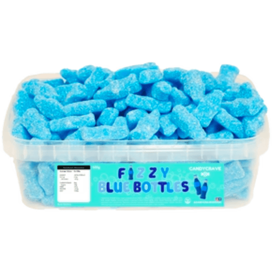 Candycrave Fizzy Blue Bottles Tub 600g