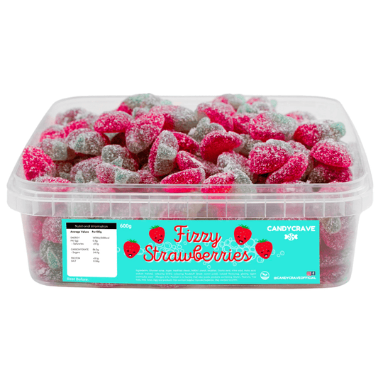 Candycrave Fizzy Strawberries Tub 600g