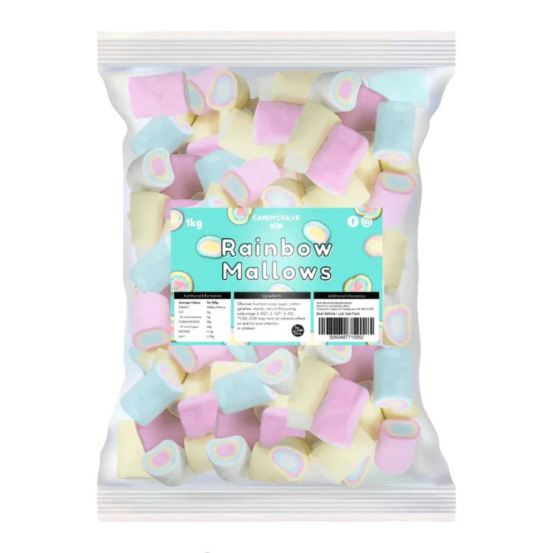 CandyCrave Mallows Rainbow Bag 1kg
