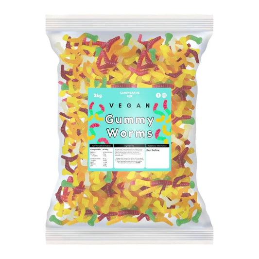 CandyCrave Vegan Jelly Worms Bag 2kg