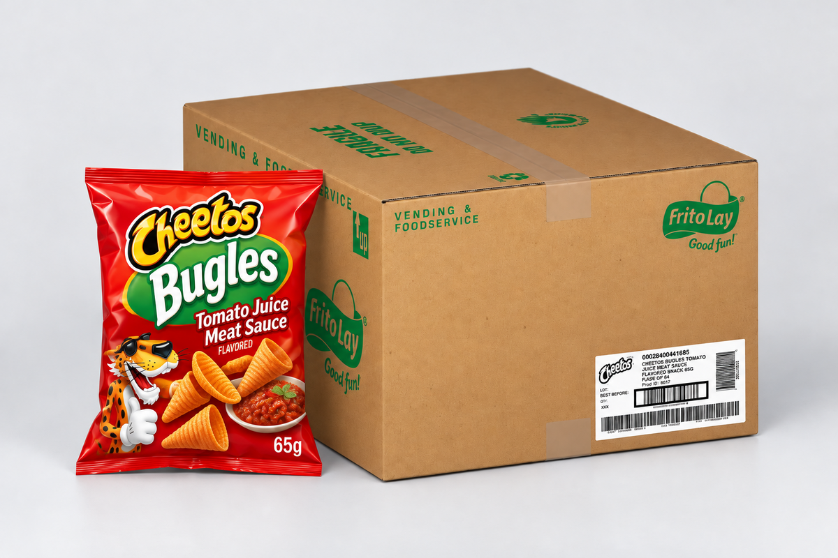 Cheetos Bugles Tomato Juice Meat Sauce — Case of 80 × 65g