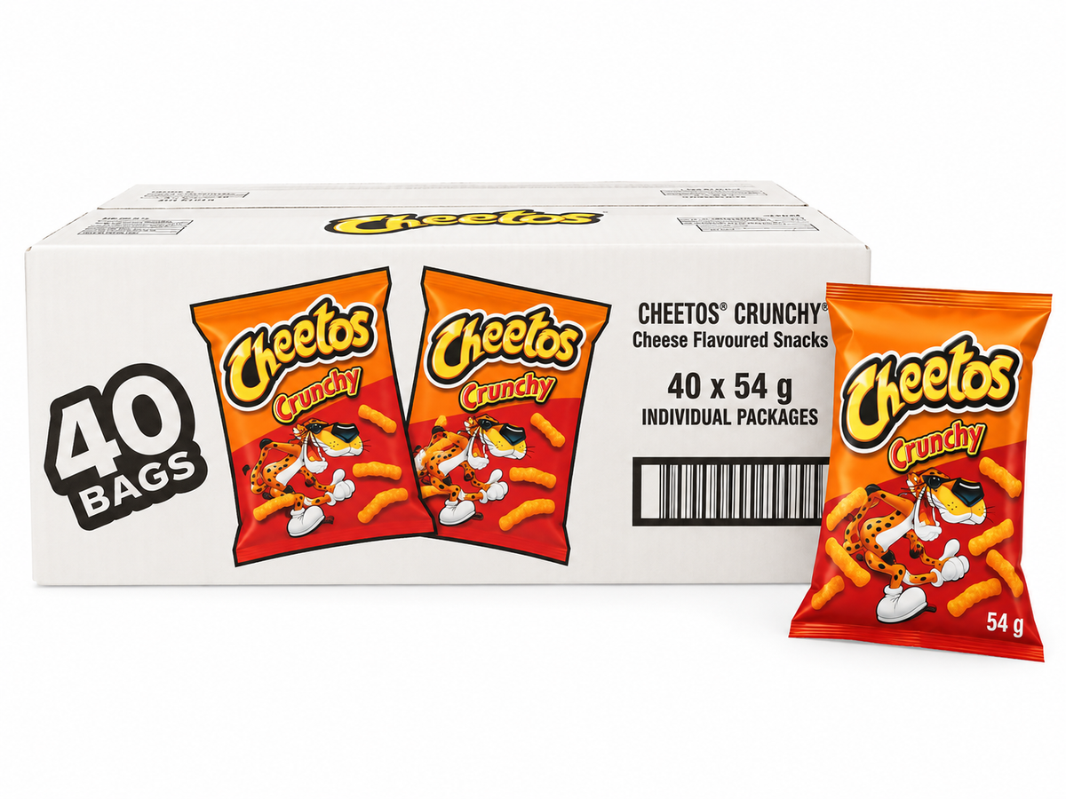 Cheetos Crunchy — Case of 40 × 54g