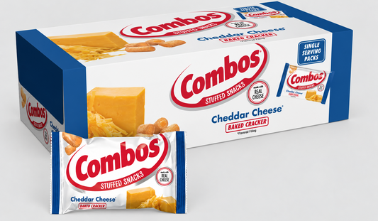 Combos Cheddar Cheese Cracker (Canada) — Case of 12 × 178.6g