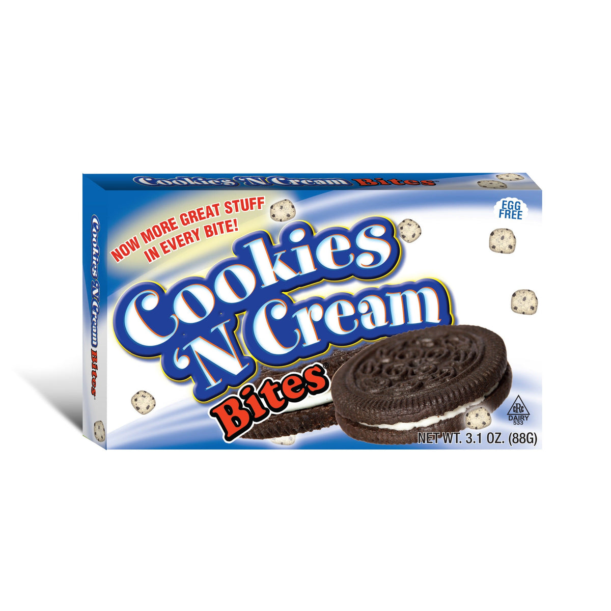 Cookie Dough Bites Cookies'n'Cream Theatre Box (Case of 12)