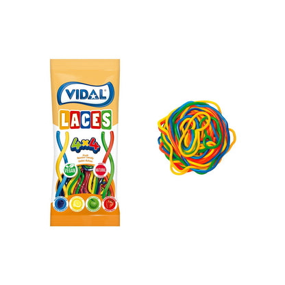 Vidal Rainbow Laces Bag 85g (Case of 14)