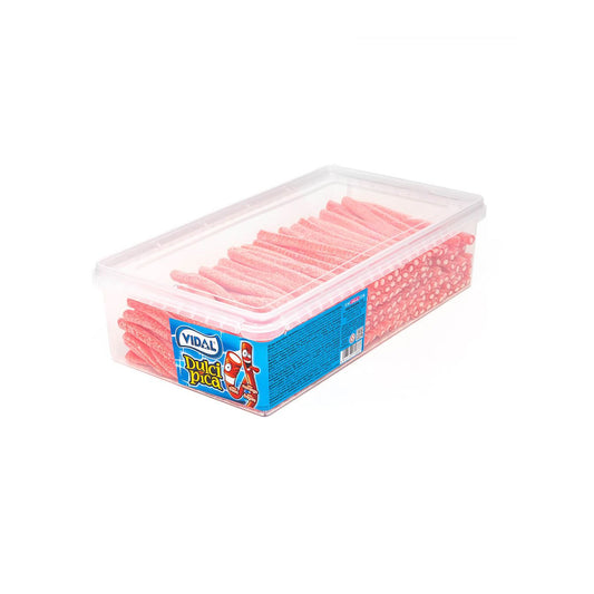 Vidal Sour Strawberry Pencils Tub (200pcs)
