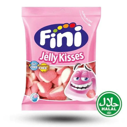 Fini Halal Jelly Strawberry Kisses 75g (Case of 12)