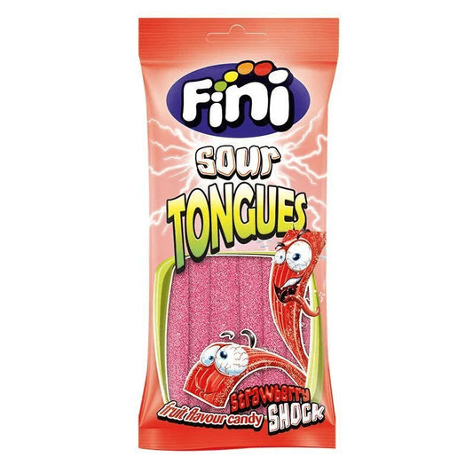 Fini Halal Jelly Strawberry Tongues 75g (Case of 12)