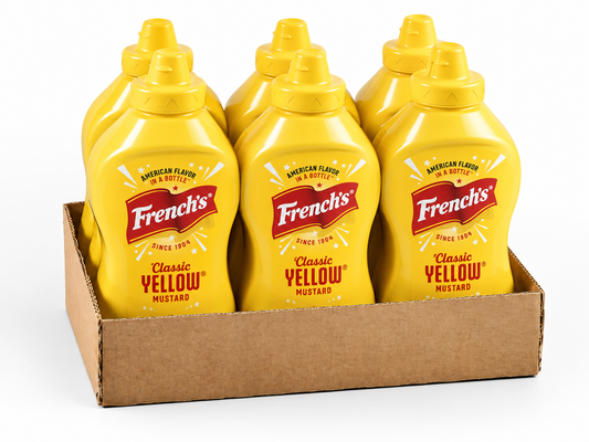 French's Yellow Mustard - Large - Case of 6 × 850g