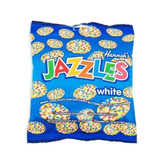 Hannahs Bags White Jazzles 140g (Case of 12)