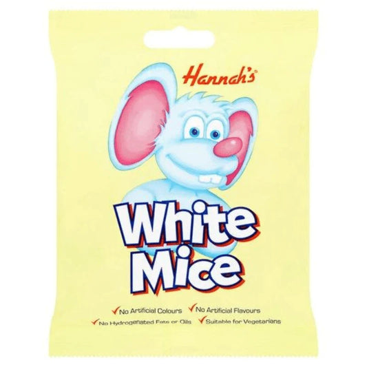 Hannahs Bags White Mice 140g (Case of 12)