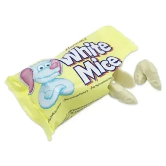 Hannahs Small Bags White Mice 40g (Case of 24)