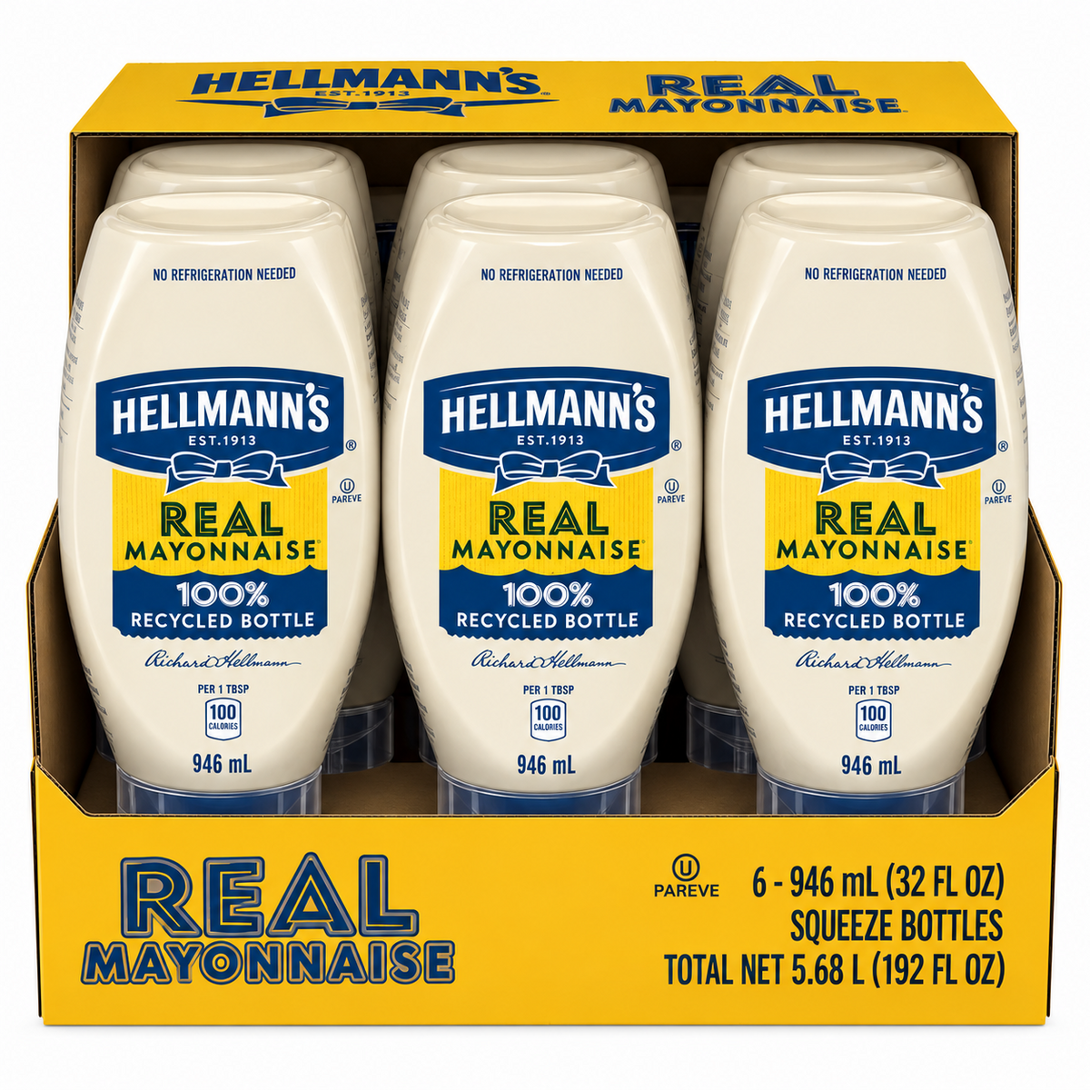 Hellmann's Mayonnaise - Large — Case of 6 × 946ml