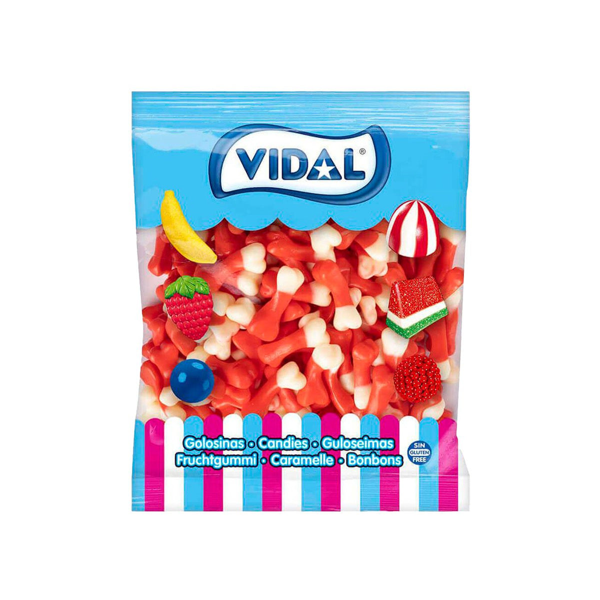 Vidal Jelly Bones Bag 1kg