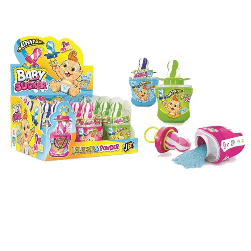 Johny Bee Baby Sucker Lollipop & Powder 32g (Case of 12)