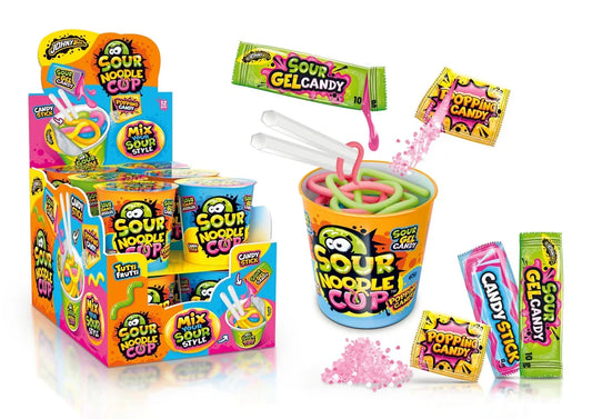 Johny Bee Sour Noodle Cup 65g (Case of 12)
