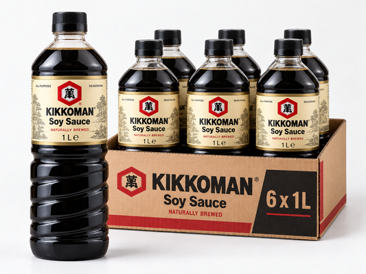 Kikkoman Soy Sauce - Large - Case of 6 × 1L