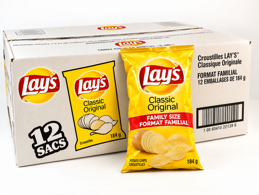 Lay's Classic Original - Family — Case of 12 × 184g