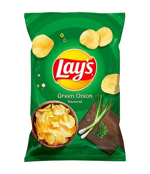 Lays Spring Onion Bag 130g (Case of 21)