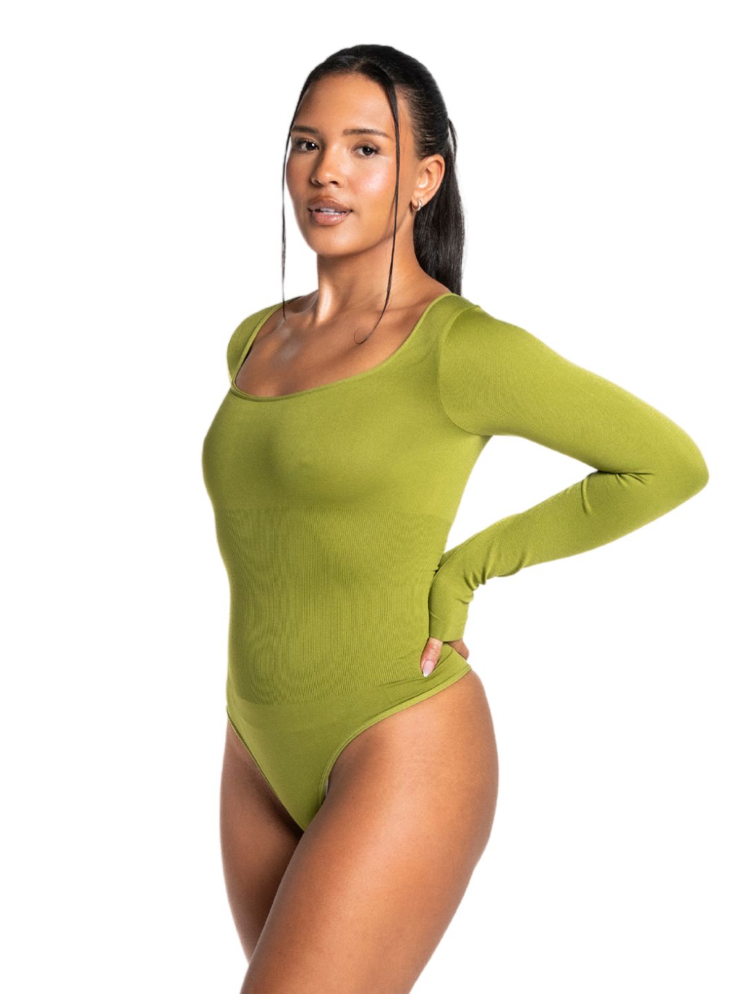 Long Sleeve Thong Bodysuit