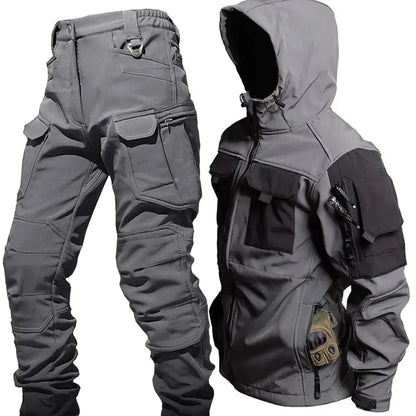 Avarati TerraShield Men’s Outdoor Set – Waterproof Windproof Softshell Jacket & Pants - AVARATI