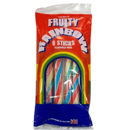 McAdams Rock Fruity Rainbow 6 Sticks (300g) (Case of 30)
